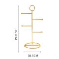 Customized Wrought Iron Jewelry Display Stand Table Top Hanging Becklace Stand Home Earrings Storage Rack Jewelry Stand. 