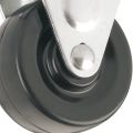Heavy Duty Rubber Caster Wheel with Rigid Top Plate 2-Inch. 