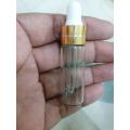 1 pcs 5ml Transparent empty dropper for use serum or Essential Oils perfume / sent / Attar glass Bottle small 5ml dropper Cosmetic Container with Refillable. 