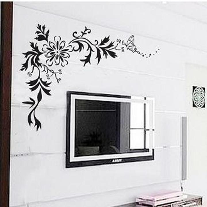 Black Corner Wall Sticker