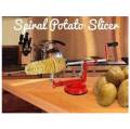 Spiral Potato Cutter - Manual Machine Vegetable Spiraliz Stainless Steel Twisted Potato Apple Slicer Spiral French Fry Cutter Cooking Tools-Basic Kitchen Accessories. 