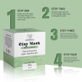 MZ Skin Kaolin-Bentonite Clay Face Mask for Pores & Blackheads| Skin Care Face Mask for brightening, refining skin pores, controlling oil- Vitamin C powder & Salicylic acid -Natural Exfoliator. 