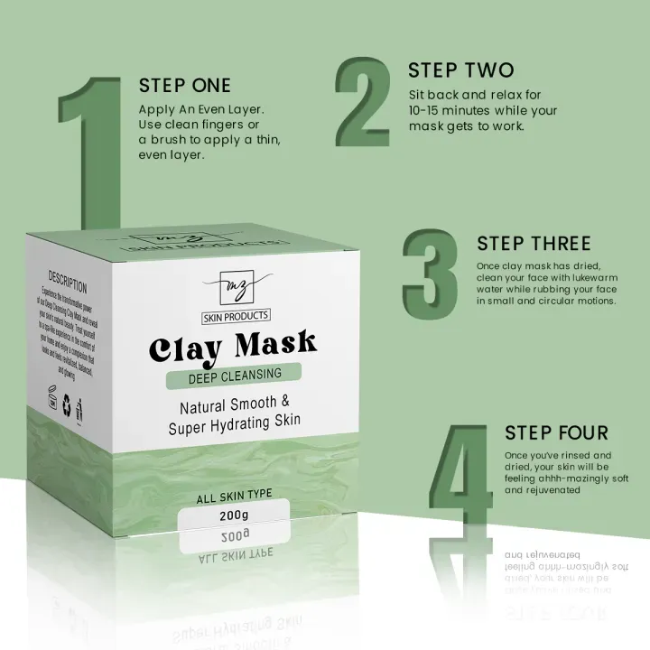 MZ%20Skin%20Kaolin-Bentonite%20Clay%20Face%20Mask%20for%20Pores%20&%20Blackheads%7C%20Skin%20Care%20Face%20Mask%20for%20brightening,%20refining%20skin%20pores,%20controlling%20oil-%20Vitamin%20C%20powder%20&%20Salicylic%20acid%20-Natural%20Exfoliator%20-%20Image%204