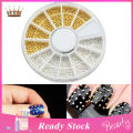 Nail Art Bead Multi-use Silver Nail Art Beads Wheel. 
