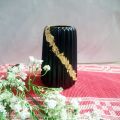 Large Striped Vase for Home Decor, Big Ceramic Flower Vase for Living Room. 
