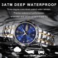POEDAGAR Mens Quartz Watches Waterproof Luminous Large Dial Men Wristwatches Sports Stainless Steel Watch P615. 