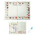 Reusable Writing Book Board - Learning and Educational Cardboard - Write and Wipe - Whiteboard Notebook For Kids Boys Girls - Alphabet Letter Numbering Word. 