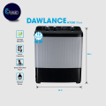 Dawlance Semi Automatic Washing Machine DW-7500 Glass Lid Grey, Twin Tub , 7KG Washing Capacity , Top Load , Deep Waterfall Technology.10 Years Warranty. 