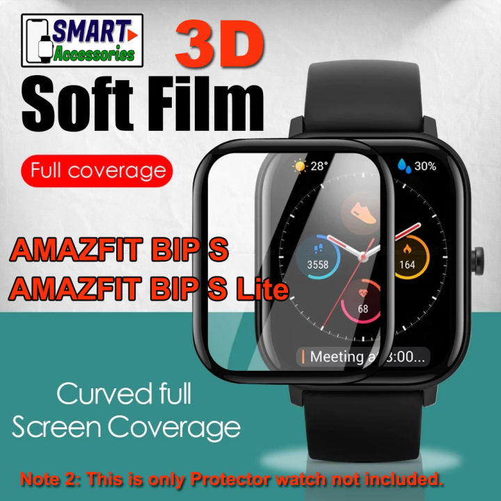 3D Full Screem Soft Pet TPU Screen Protector For Xiaomi Mi Amazfit BIP S and BIP S Lite Bluetooth Smart Watch