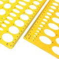 21Cm/25Cm New Ellipse Drafting Drawing Stencil Mechanical Ruler Oval Round Template DIY Drawing Rulers For Kids Students Office. 
