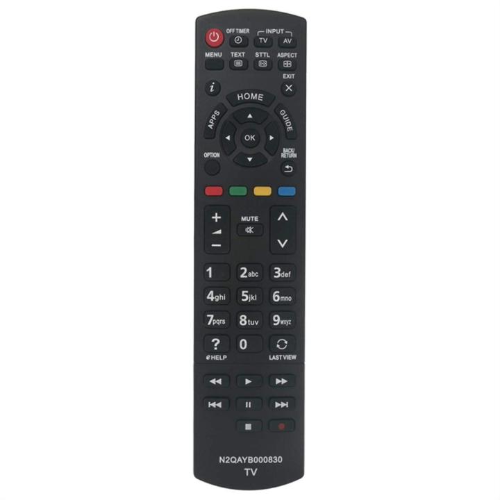 TV Remote Control Plastic Remote Control Compatible for Panasonic N2QAYB000830 Television