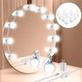 Vanity Mirror Lights Kit,LED Lights for Mirror with Dimmer and USB Phone Charger,LED Makeup Mirror Lights Kit Hollywood Style Lighting Fixture Strip for Bathroom Dressing Room Vanity Table. 