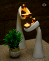 Handmade Sufi Darwish Home Decor Set – Elegant Candle Holders | Home Decoration & Spiritual Art | Luxury Gift Item. 
