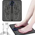 EMS Foot Massager Mat Portable Folding Feet Massage Pad Machine Electronic USB Rechargeable. 