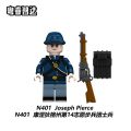 kids toys children birthday gift Yue Ruizhida N401-402 Series Civil War Soldiers Doll Toy Children Assembling Building Blocks Toy Bags. 