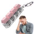 Portable Fidget Keychain Sensory DIY Miniature Keyboard Key  Novelty Finger Keycaps for Party Favors Anxiety Reduction Office Desk Kids' Play Gift Item. 