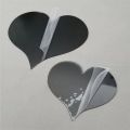 10 pcs Love Self Adhesive Hearts Acrylic 3D Mirror Wall Sticker Living Room Bedroom Home Decoration Wall Decor. 
