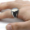 2024 Hot Products Italian Custom Jewellery Ring Jewelry Vs Oval Cut Red Color Zircon Diamond Rings For Men. 