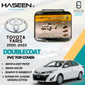 TOYOTA YARIS CAR COVER TOP COVER PVC WITH COTTON FABRIC PLASTIC COVER WATER PROOF SCRATCH PROOF LARGE SIZE SMALL SIZE PREMIUM TOP COVER HIGH QUALITY GENIUNE CAR COVER LUXURY CAR COVER SUPER POLYESTER FABRIC PVC RUBBER  COATED FABRIC MICRO FIBER. 