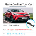 For Toyota C-HR C HR CHR IZOA AX10 AX50 2018 2019 2020 2021 2022 Wiper Blade Rubber Windshield Windscreen Window Car Accessories. 