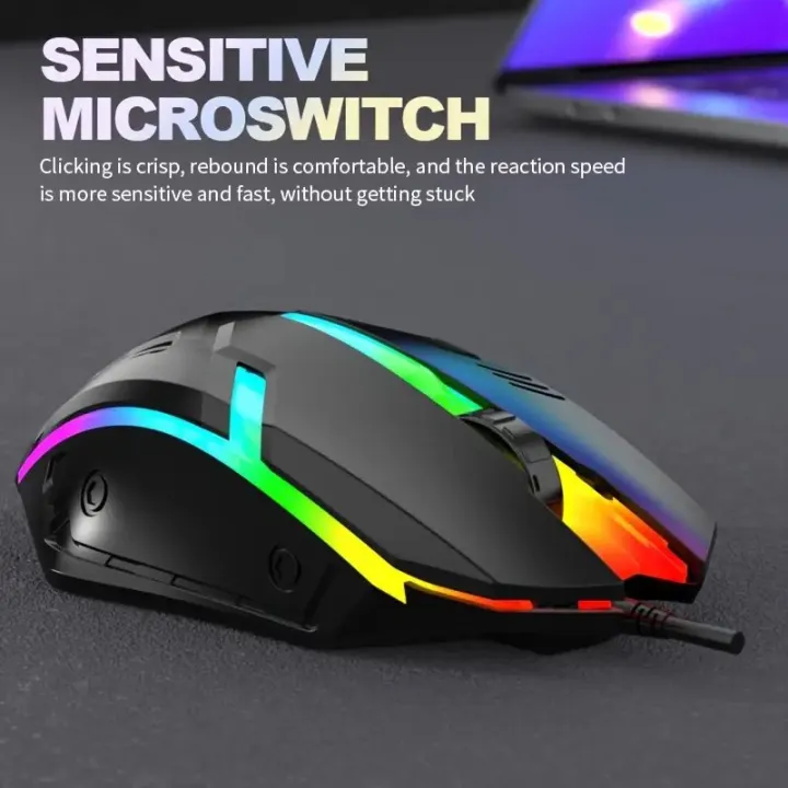 RGB%20Gaming%20Mouse%20With%20Mousepad%207%20Light%20Breathing%20Colours%20In%20Mouse%20And%20Red%20Medium%20Size%20Mouse%20Pad%20All%20Sides%20Stitched%20USB%20-%20Image%207