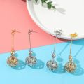 Anime Tokyo Revengers Kazutora Hanemiya Earrings Tokyo Avenger Hollow Ball Ear Clip Dangle Earring Cosplay Jewelry Accessories. 