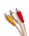 RCA To RCA Two Male Audio Video AV Cable 3+3 1.5meter / 3meter / 5meter / 10meter / 15meter. 