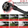 FENGSHITE PORTABLE HIGH PRESSURE CAR SOLAR PANELS WASHER (2 BATTERY)CORDLESS -FOAM BOTTLE INCLUDED - AUTO START- SELF PRIMING - PORTABLE-12 FEET LONG THROW -2 MONTH WARRANTY. 