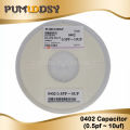 100PCS 0402 smd capacitor ceramic 10nf 100nf 1uf 2.2uf 4.7uf 10uf capacitors diy kit set 0.5pF-10uF. 