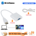 HDMI to VGA Converter HDMI to VGA Adapter With Audio Function And AUX Cable. 