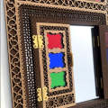 Traditional Window Style Mirror-Window Style Fancy Wall Hanging Mirror-Decorative Wall Hanging Showpiece Decor-. 