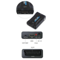 Scart to HDMI-Compatible Converter Scart to HDMI-Compatible Converter Multi-Function Video Converter Easy to Use A. 