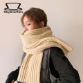 Skymountain Long Scarf Solid Color Winter Thermal Girls Scarf Shawl Wrap. 
