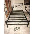 High Quality Metal Single Bed Frame / Iron Twin size Bed frame for Adults and Children. 