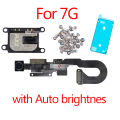 1pcs New Proximity Sensor Light Flex Cable For iPhone 7 8 Plus 5.5 Front Camera with screws earpiece Assembly. 