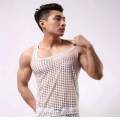 Mens Summer Mesh See-through Sleeveless T-shirt Tank Tops Vest Undershirt. 