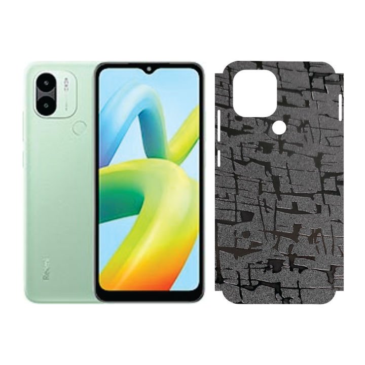Xiaomi Redmi A1 Plus Back Paper BWS China Black Sheet Anti-stain Back With Side Wrap Cover