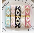5Yards/Set 1Yard Per Color 16MM Width Printed Fold Over Elastic Foe Ribbon Stretch Band Diy Crafts Supplies. 