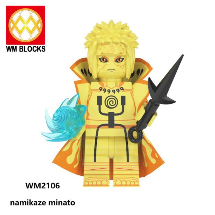 Lego Minifigures Naruto Series Vorta Naruto Qiki Kakashi Assembled Children's Toy with Building Blocks Toys