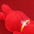 Rabbit Stuffed Toy Exquisite Pattern Backpack Hanging Decoration Lucky Bunny Plush Toy. 
