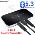Transmitter Receiver Bluetooth Audio Stereo 3.5mm AUX Jack RCA USB Dongle Music Wireless Adapter For Car kit PC TV Headphone. 