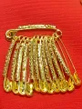 Crystal Hijab Pins – Set of 6 Fancy Safety Pins with Rhinestones. 