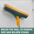 Bathroom Cleaning Brush with Wiper Upgraded 3 in 1 Tiles Cleaning Brush Bathroom Brush with Long Handle 180° Rotate Bathroom Floor Cleaning Brush Bathroom Cleaning Accessories. 