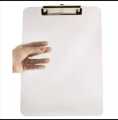 Pack of Two 35x24 Cm Clip Board Transparent Crystal Clear Legal Size For Exams. 