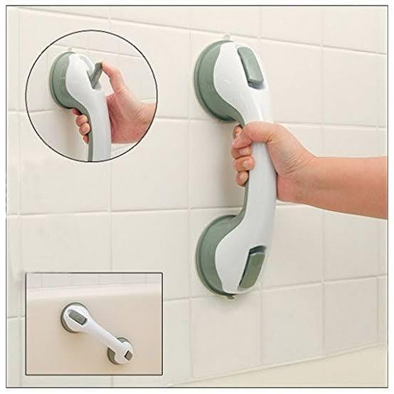 Bathroom Helping Handle Easy Grip Shower Support Anti-Slipping Suction Cup Bath-tub Support Helping Handle
