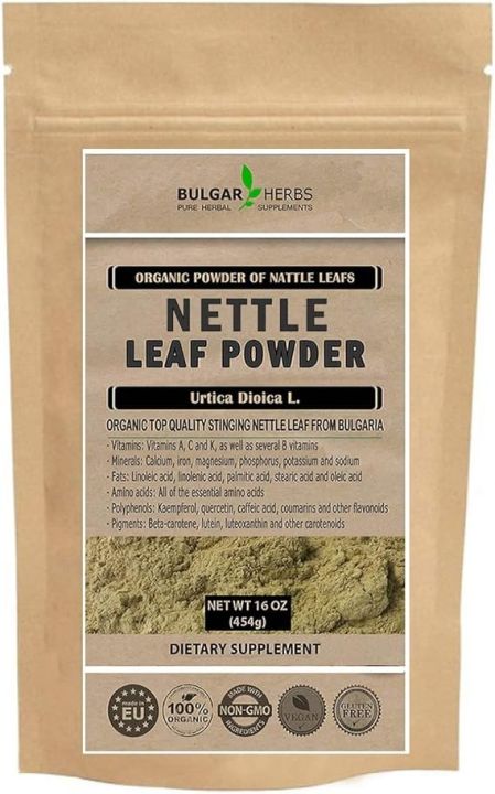 Organic Nettle Leaf Powder - Organic Dried Nettle Leaves Powder 200G ...