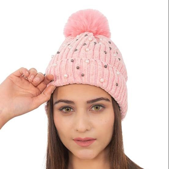 AMOLDO%20Wool%20Beanies%20Women%20Poms%20Fashion%20Pearl%20Knitted%20Hat%20Girls%20Female%20Beanie%20Cap%20Stylish%20Moti%20Cap%20-%20Image%202
