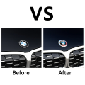 74mm 82mm Car Front Hood Emblem Logo Rear Trunk Badge for BMW E30 E38 E39 E46 E60 E61 E90 X1 X3 X4 X5 X6 E70 E83 X5 F10 F30 F32. 