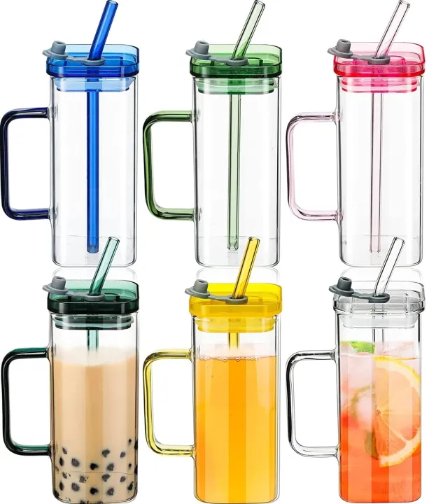 Techmanistan%20Random%20Color%20400ml%20Square%20Glass%20Mug%20With%20Handle,%20Straw%20&%20Lid,%20Drinking%20Glass,%20Adorable%20Glass%20Cups%20with%20Lids%20and%20Straw,%20Glass%20Tumbler%20Coffee%20Cup%20Coffee%20Mug%20-%20Image%203