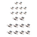 10pcs USB 3.1 Type C Socket Fixing Plate Type-C USB Jack 3.1 Type-C 2Pin 4Pin Female Connector Jack Charging Port Jing. 